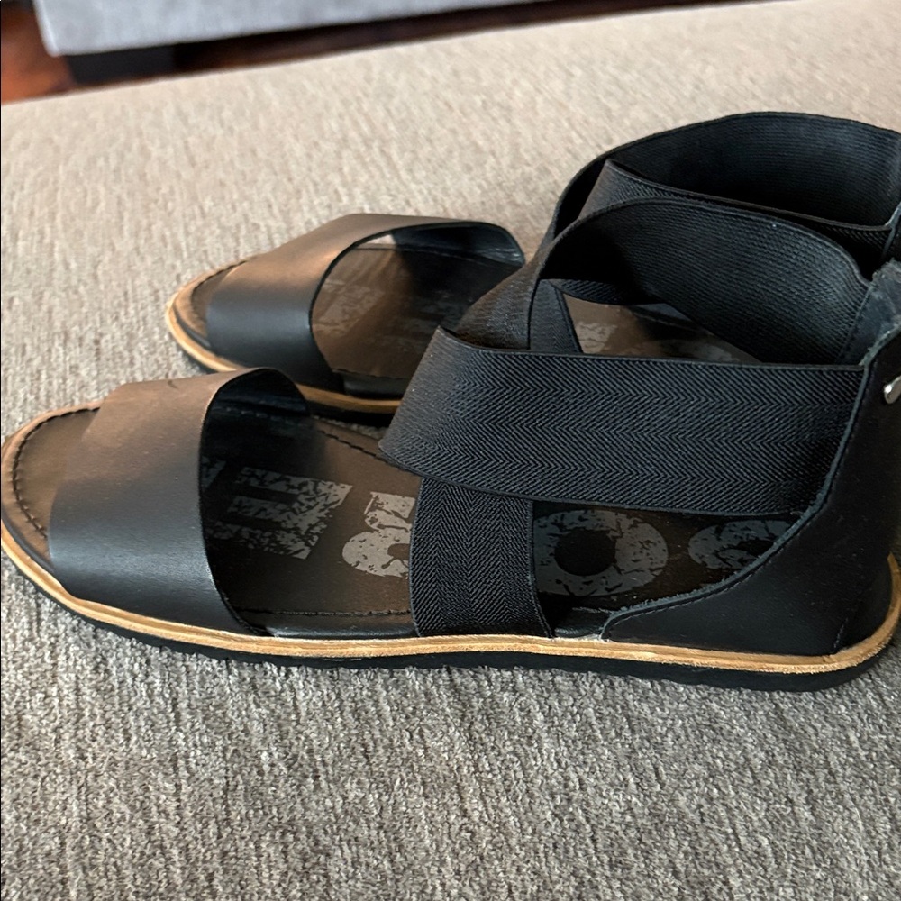 Sorel Black Sandals